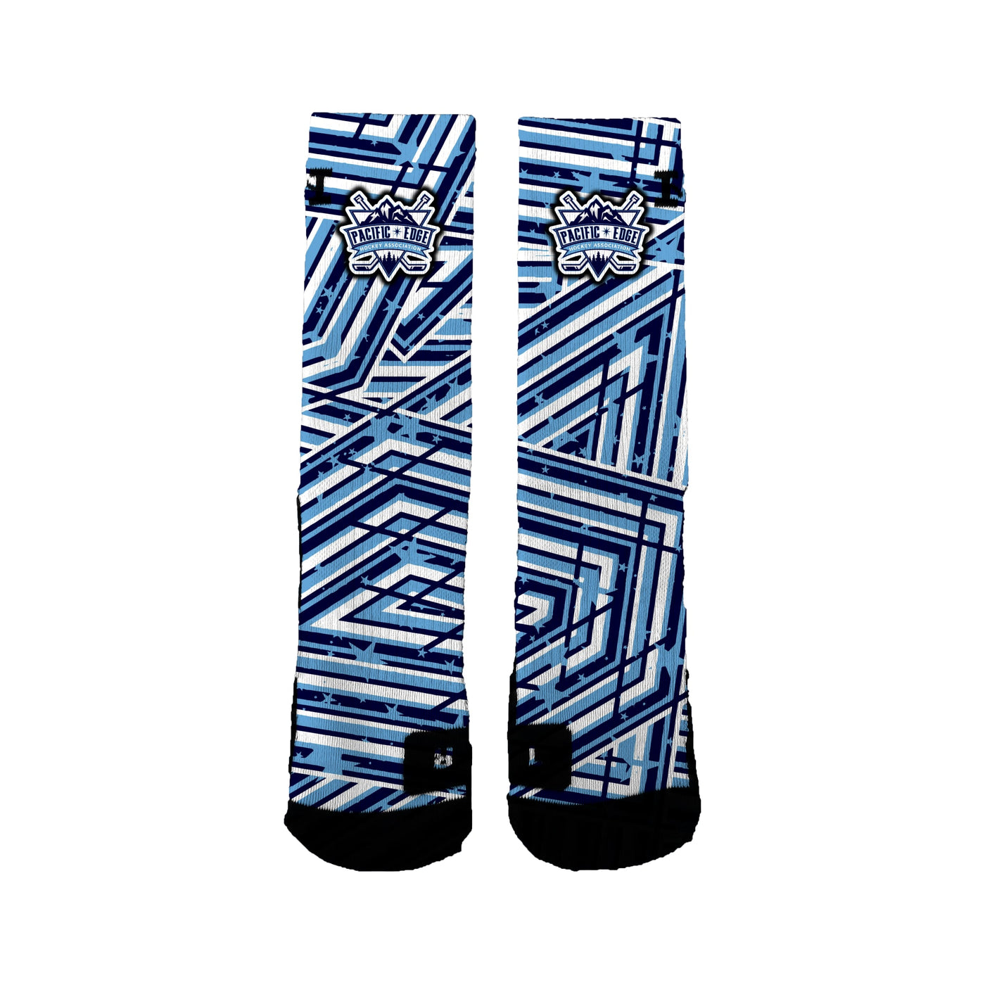 Pacific Edge Hockey Association Speckled Stripes Socks