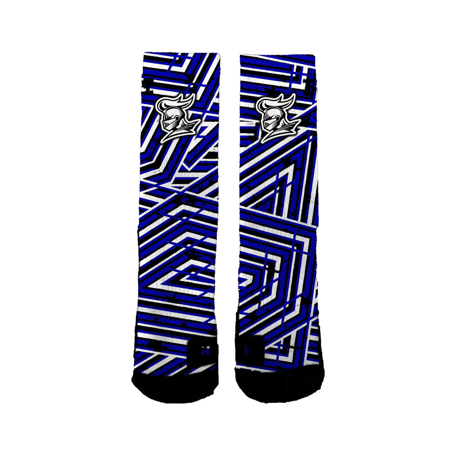 North Central Knights Speckled Stripes Socks
