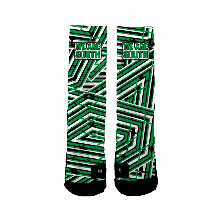 South Middle School Speckled Stripes Socks