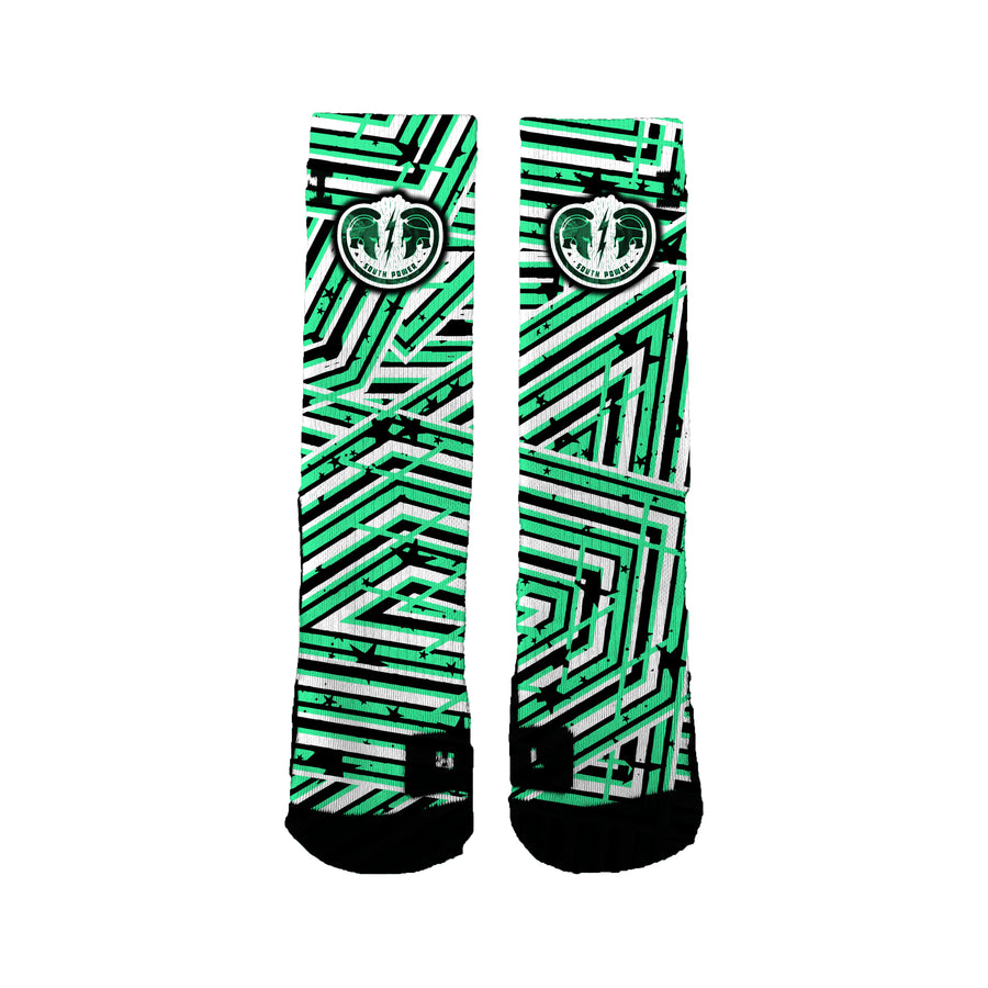South Ptsa Speckled Stripes Socks