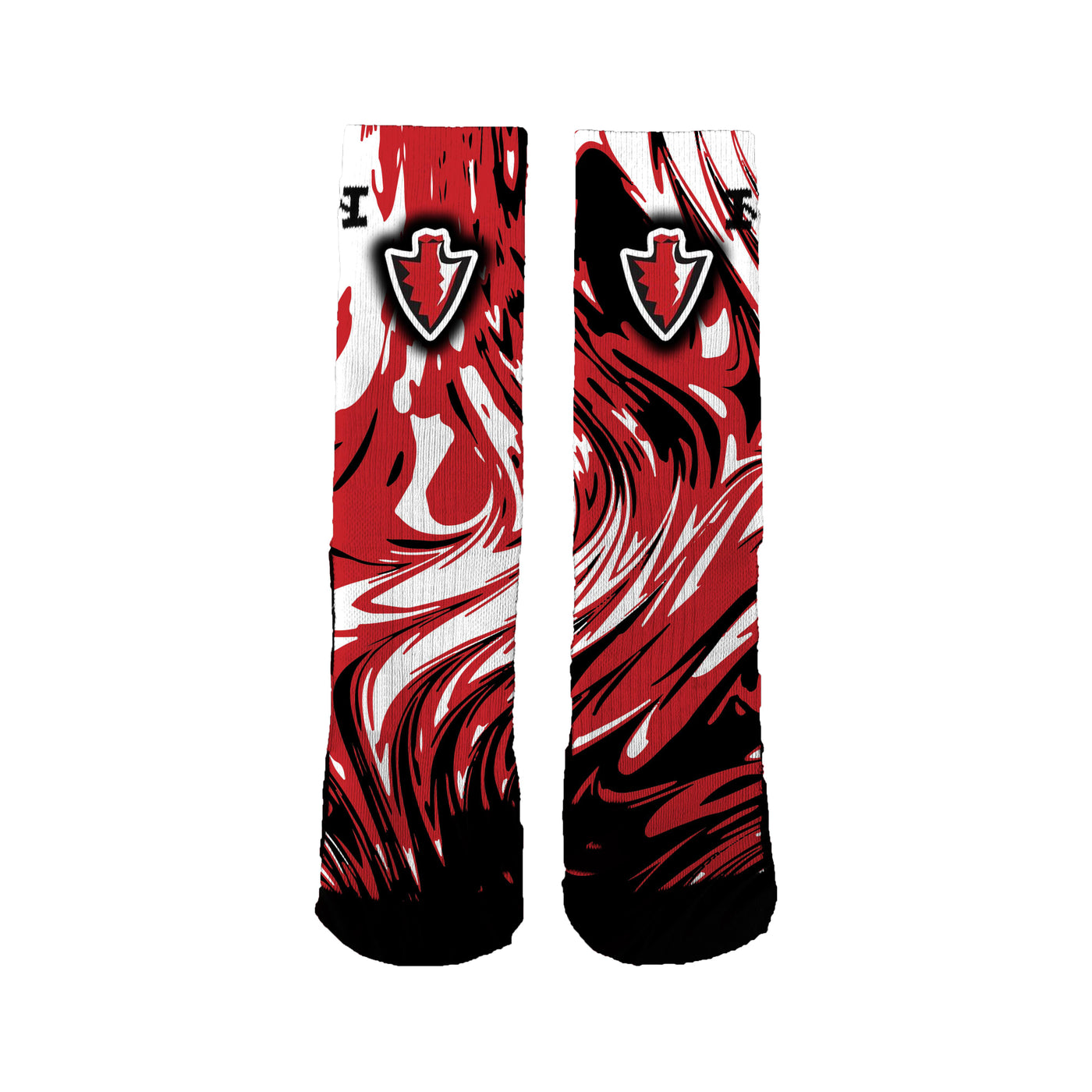 Peter's Township Girls Lacrosse Swirl Socks