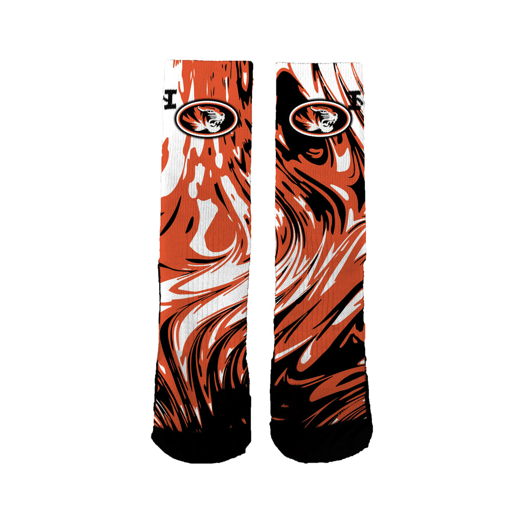 Osmond Lady Tigers Basketball Swirl Socks