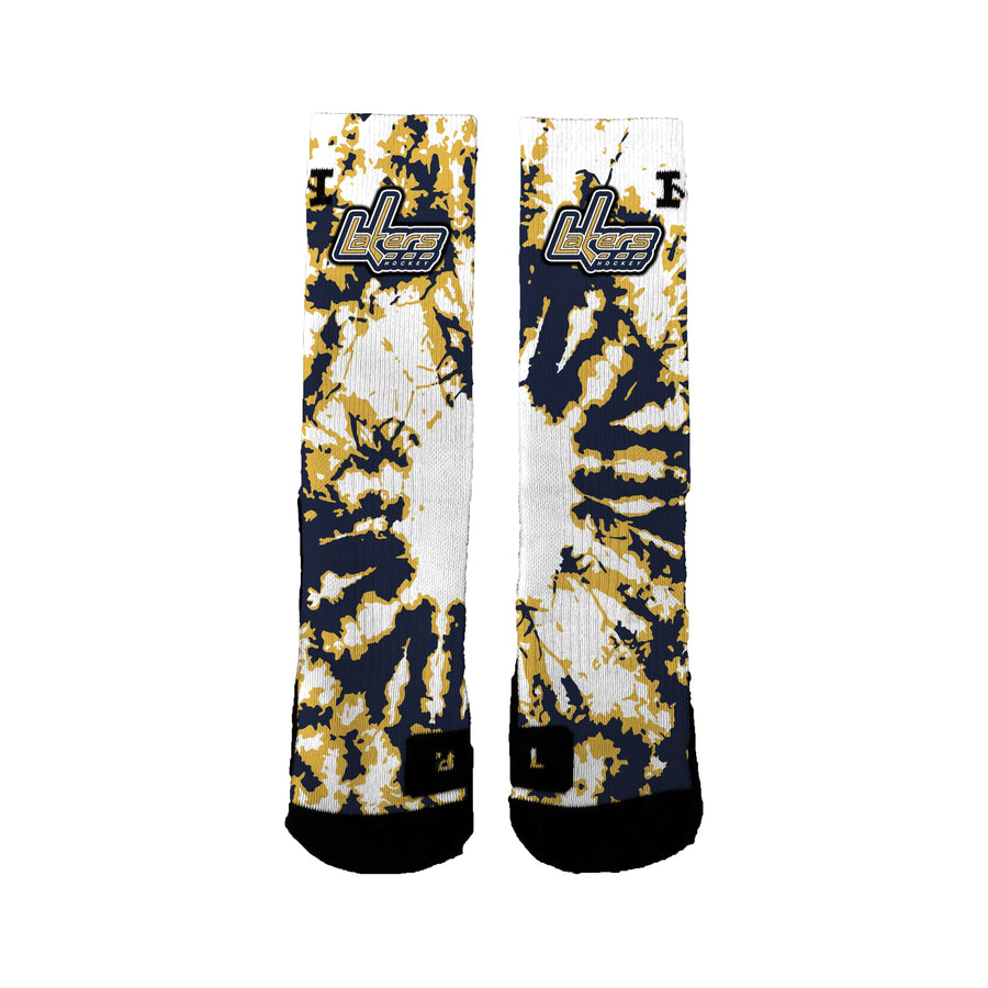 Plsha/peewee Navy 2022-2023 Tie Dye Socks