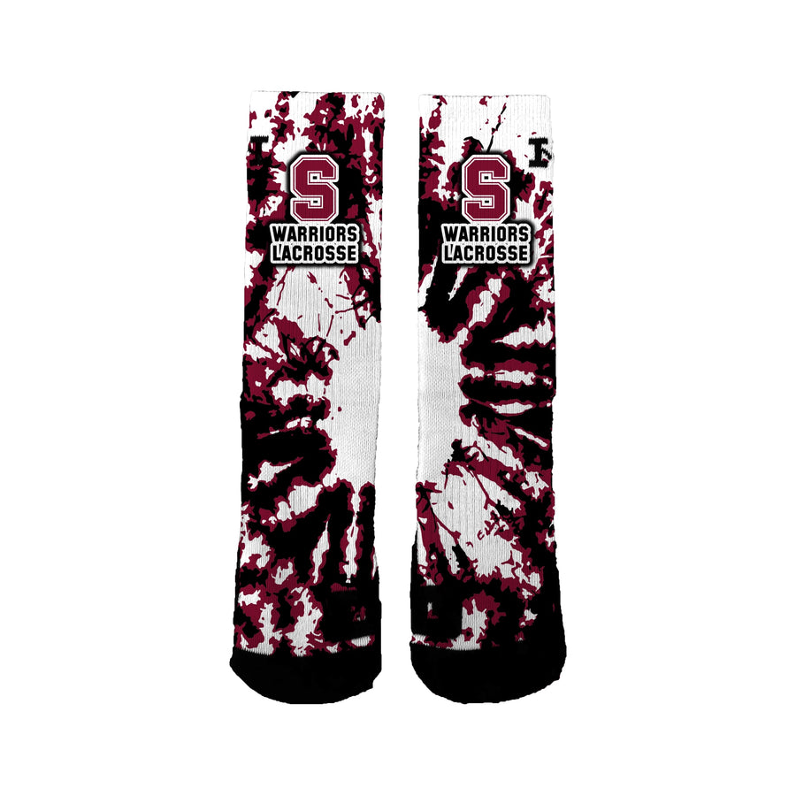 State College Warriors Lacrosse Tie Dye Socks