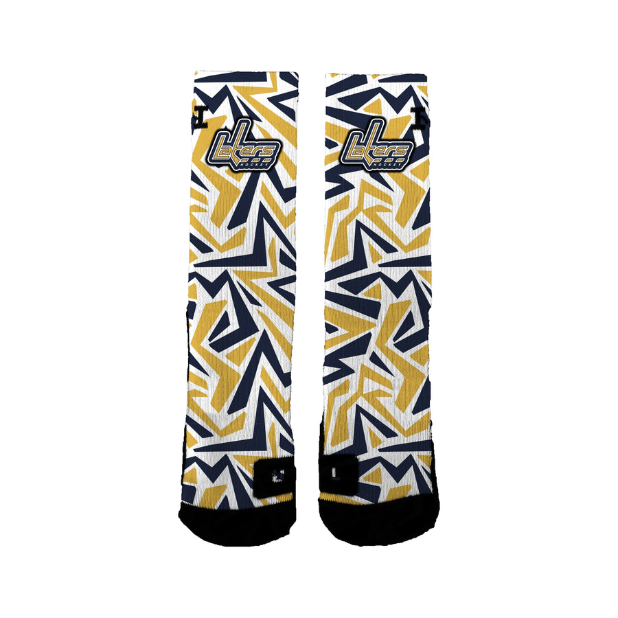 Plsha/peewee Navy 2022-2023 Maze Socks