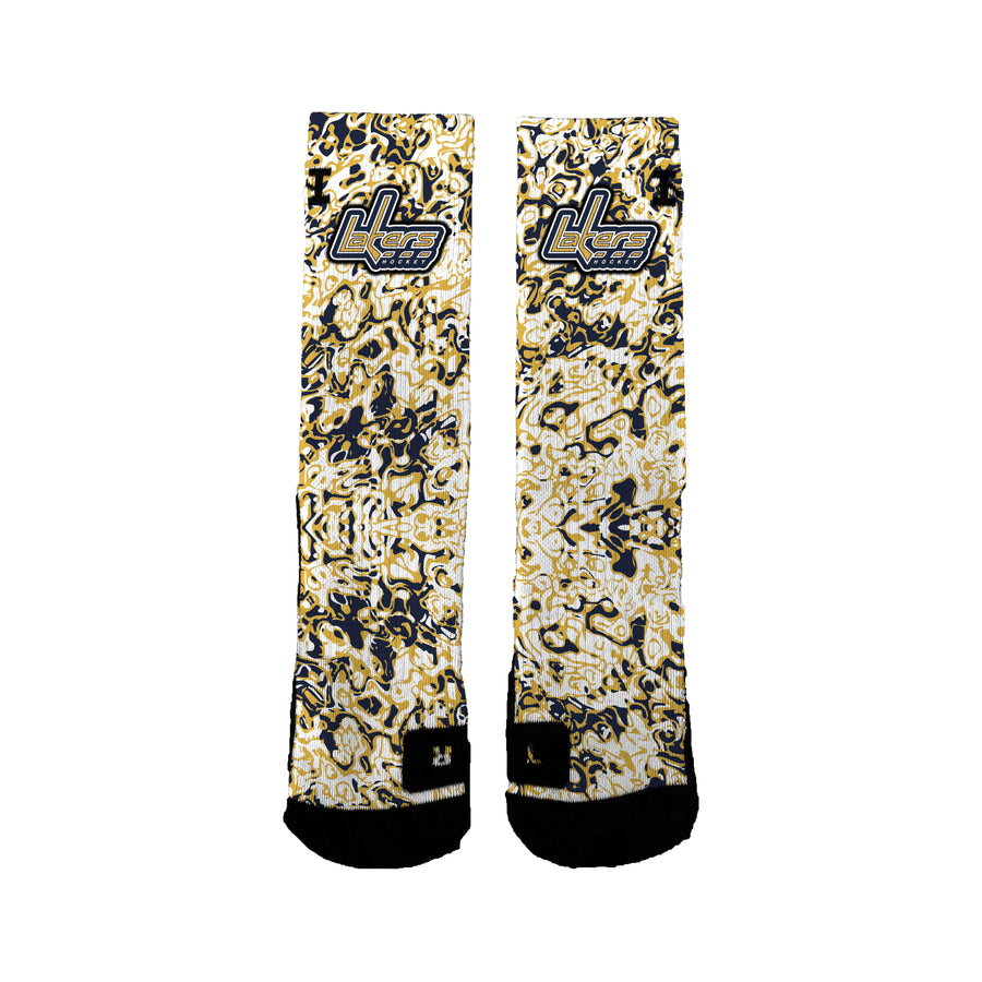 Plsha/peewee Navy 2022-2023 Graffiti Socks