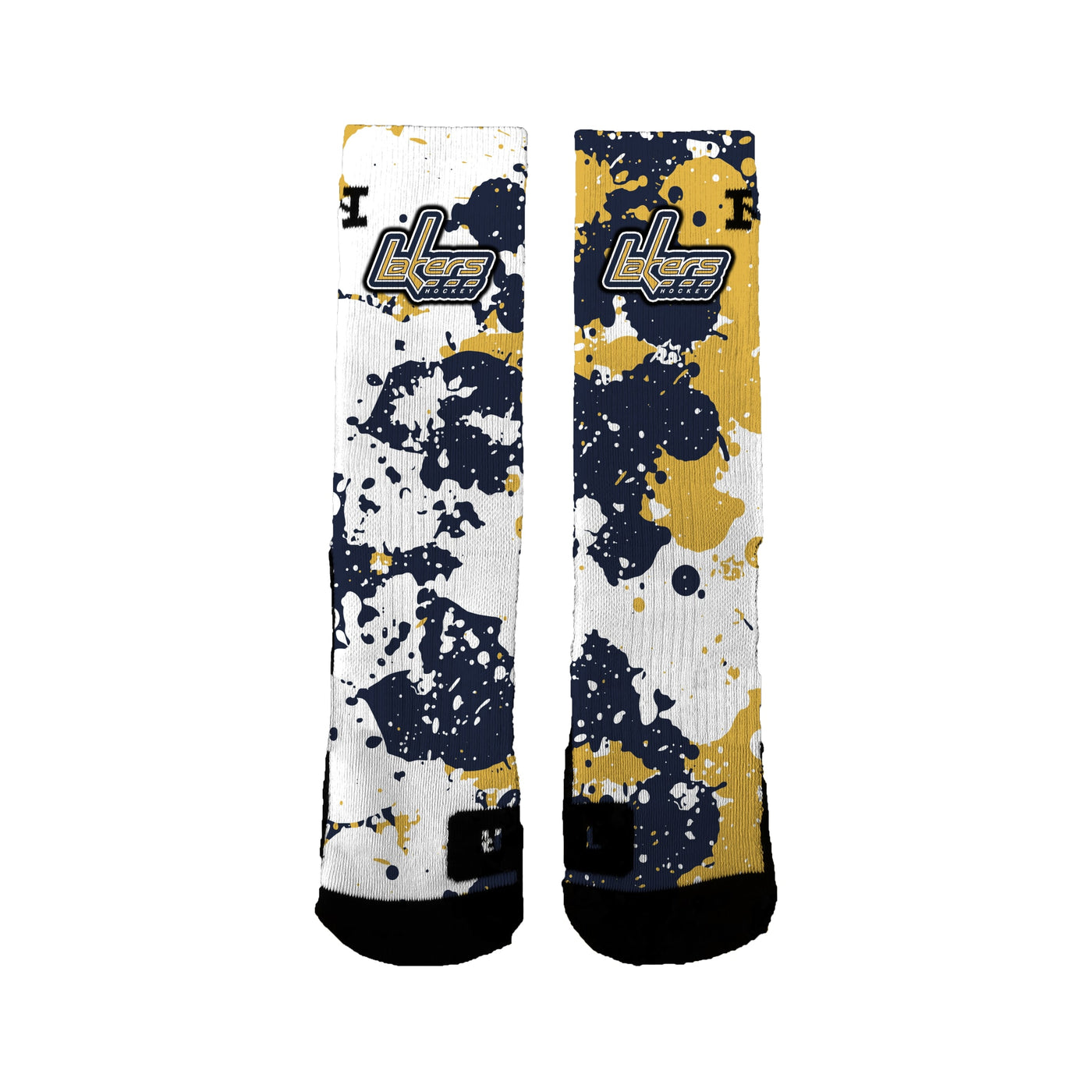 Plsha/peewee Navy 2022-2023 3 Peat Splatter Socks