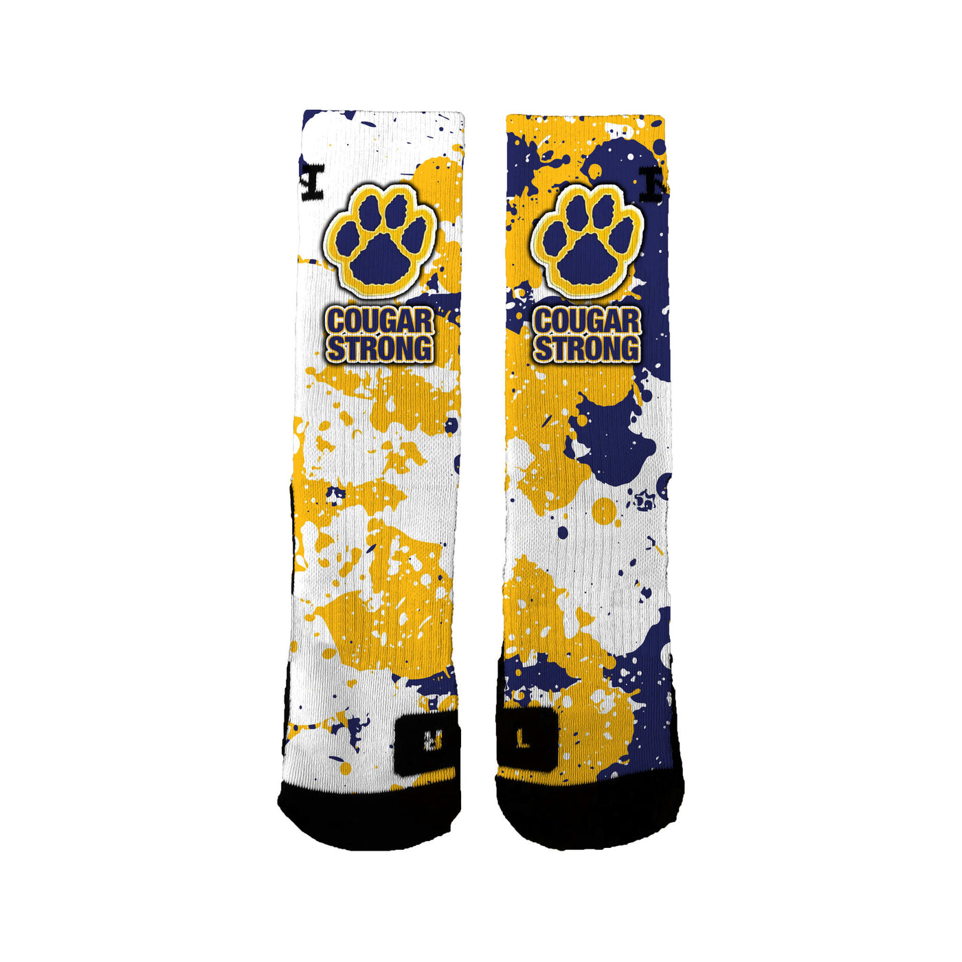 Cooper Mountain Elementary Pto  3 Peat Splatter Socks