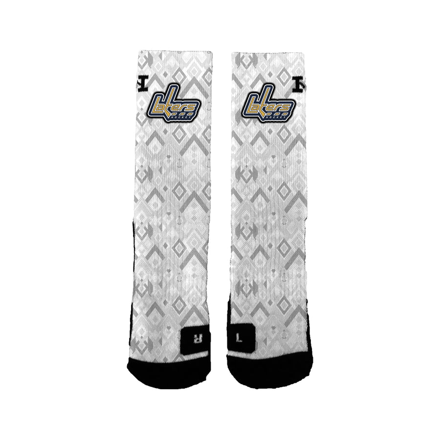 Plsha/peewee Navy 2022-2023 Basic Geo Socks