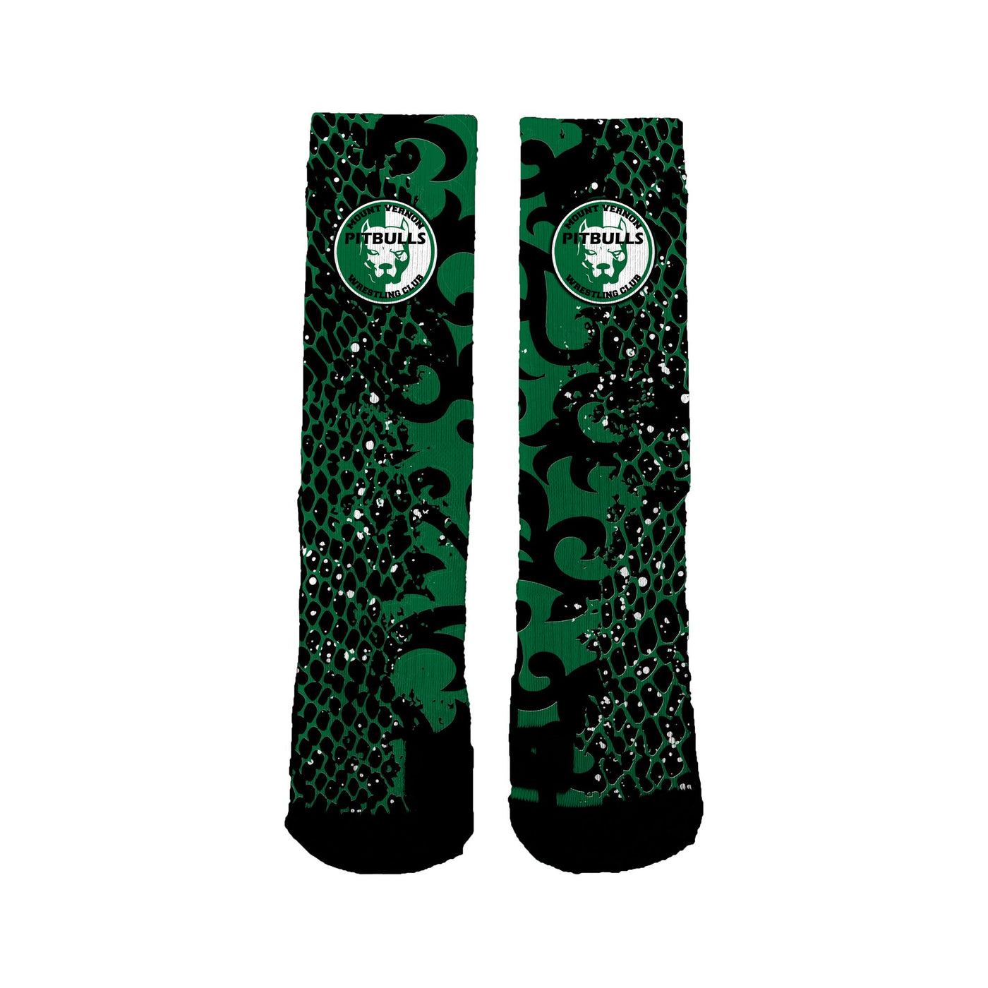 Mount Vernon Pitbulls Wrestling Dynasty Socks