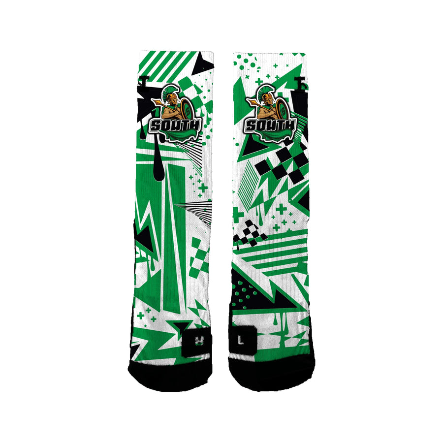 South Middle School Skatedeck Socks