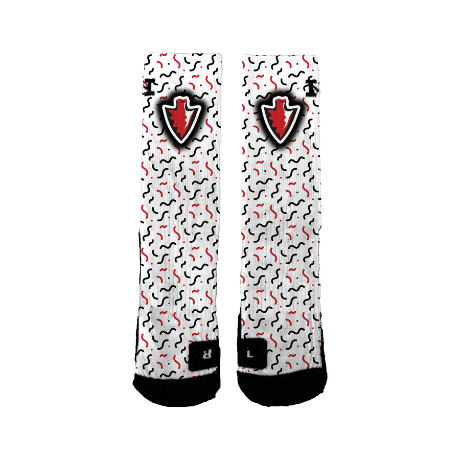 Peter's Township Girls Lacrosse Squiggles Socks