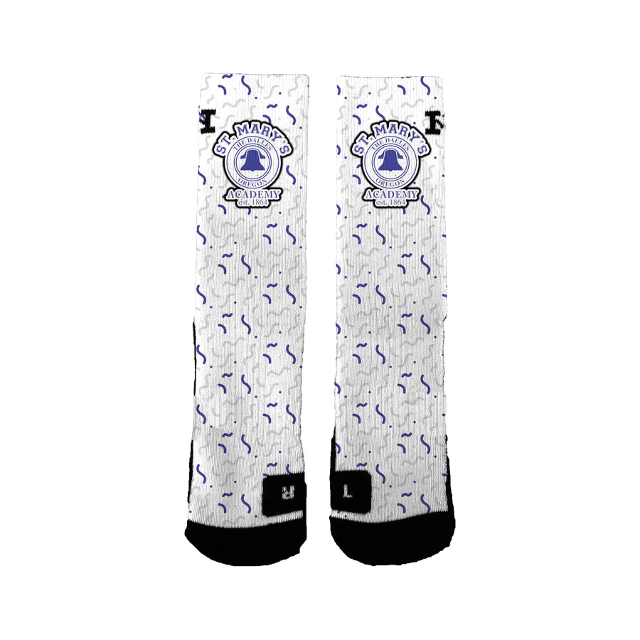 St. Mary's Academy Squiggles Socks