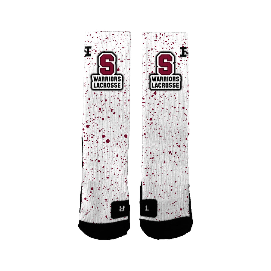 State College Warriors Lacrosse  Cement Socks