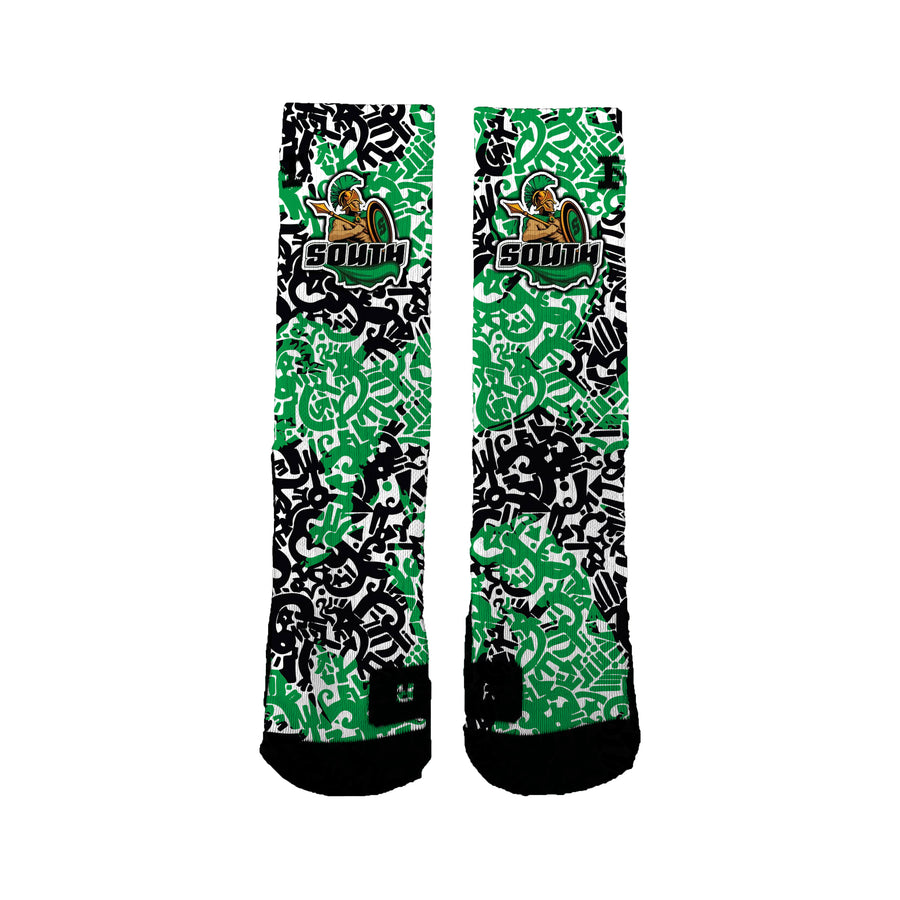 South Middle School Tiki 2 Socks