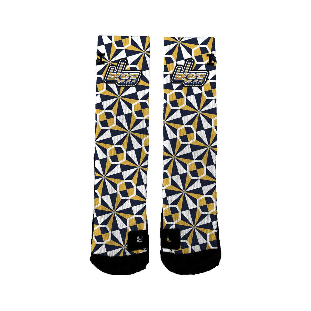 Plsha/peewee Navy 2022-2023 Pinwheel Socks