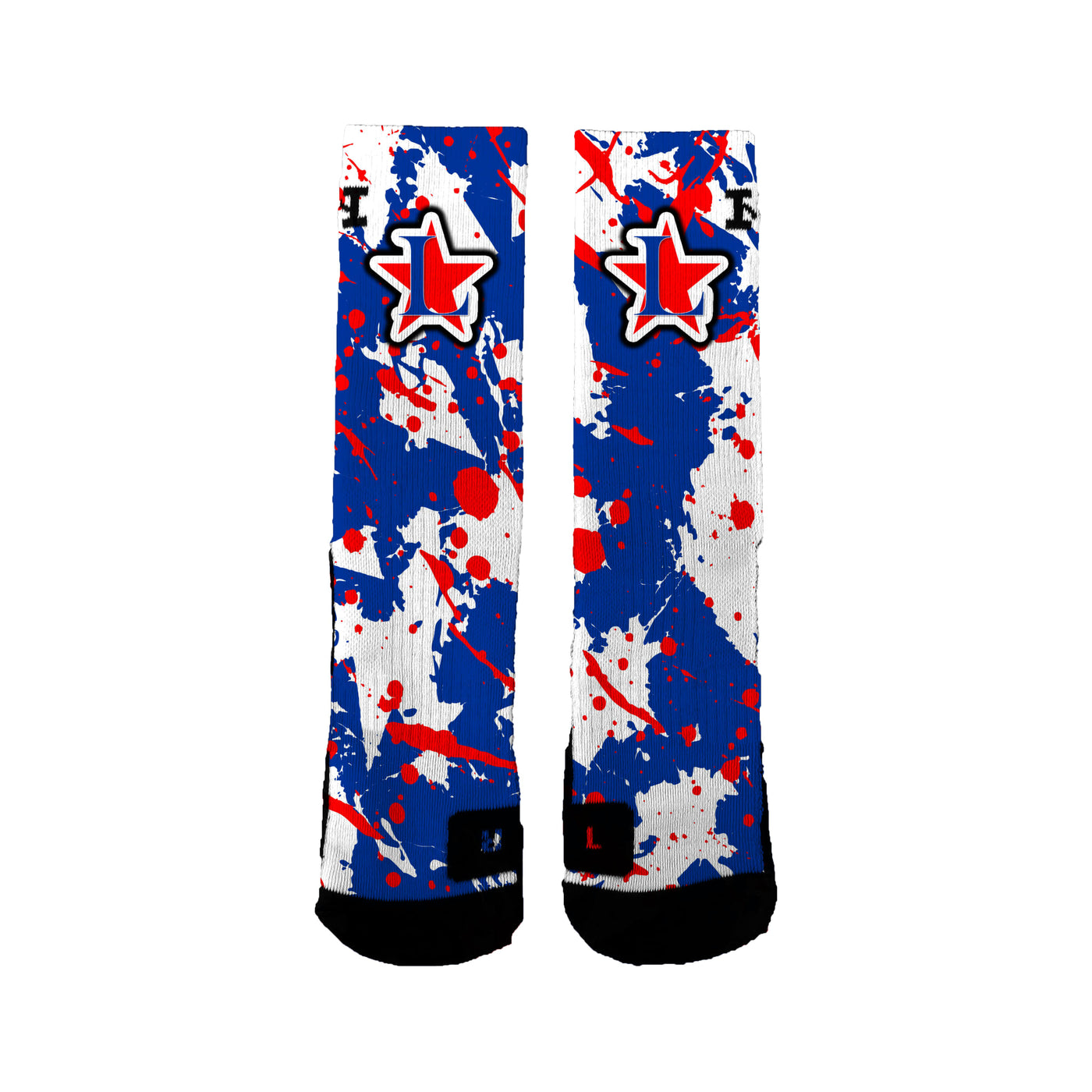 Lafayette Wrestling Team Splatter Socks