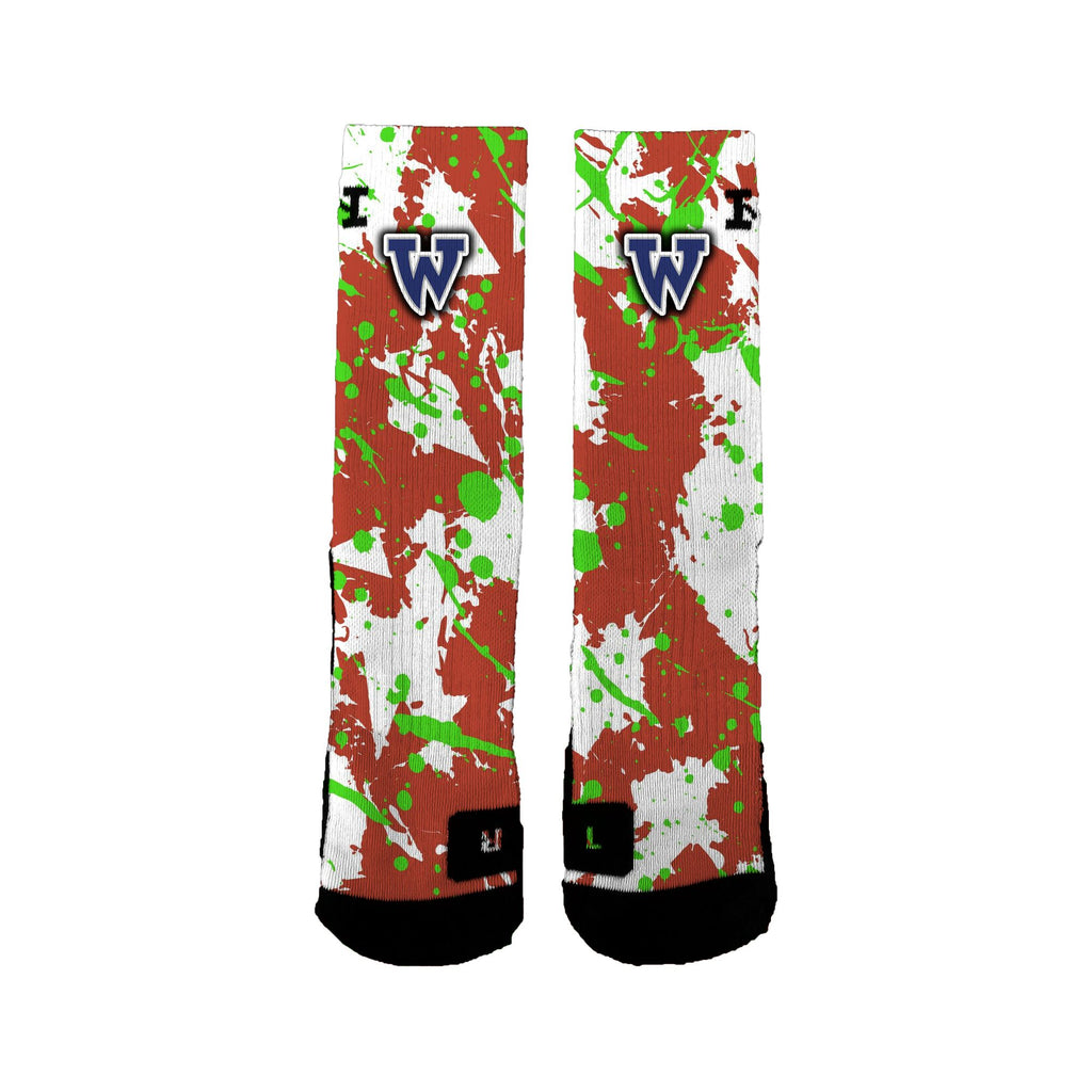 Bradys Totally Real Fundraiser Splatter Socks