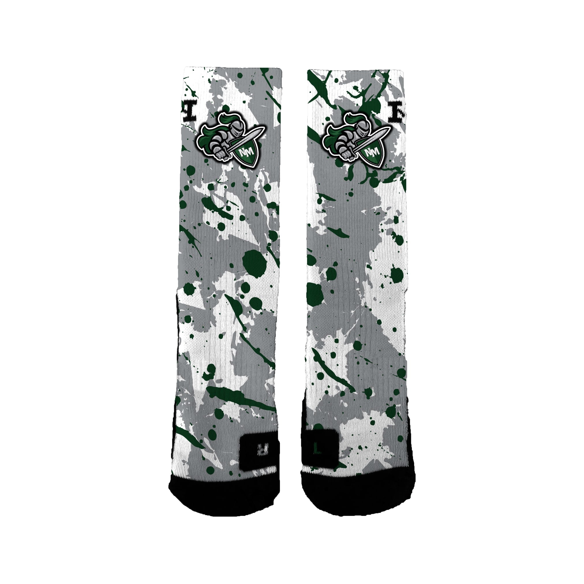 New Milford High School Project Graduation 2023 Splatter Socks · HoopSwagg