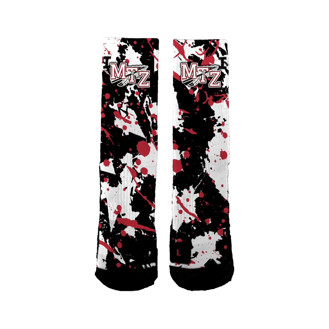 Mt. Zion Elementary Community Club Splatter Socks