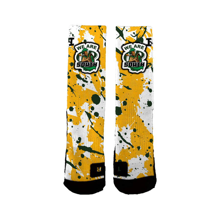 South Middle School Splatter Socks