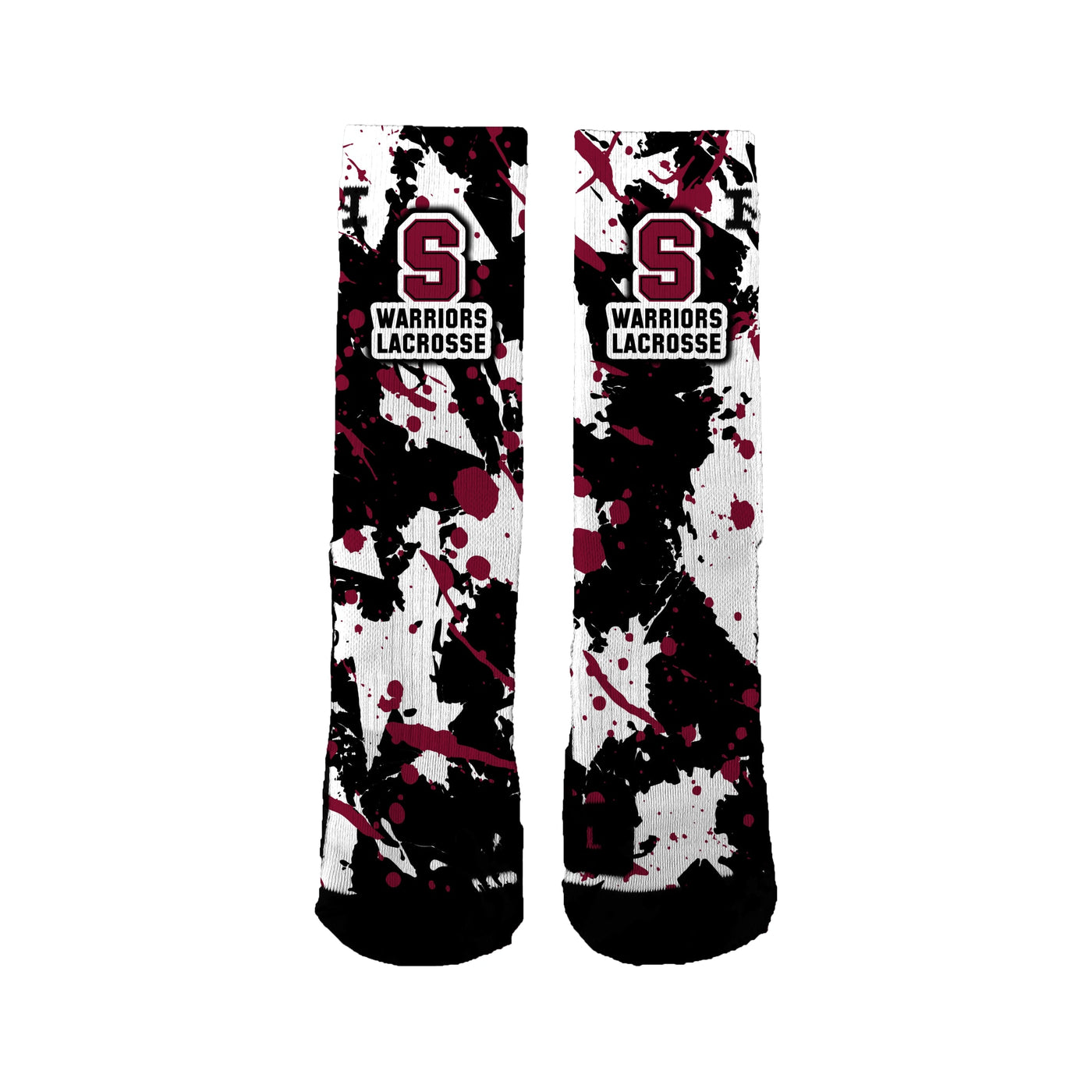 State College Warriors Lacrosse  Splatter Socks
