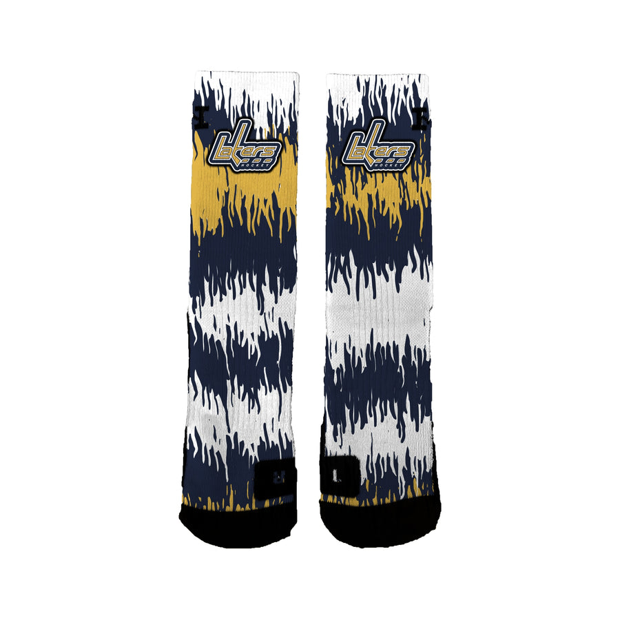 Plsha/peewee Navy 2022-2023 Scribbles Socks