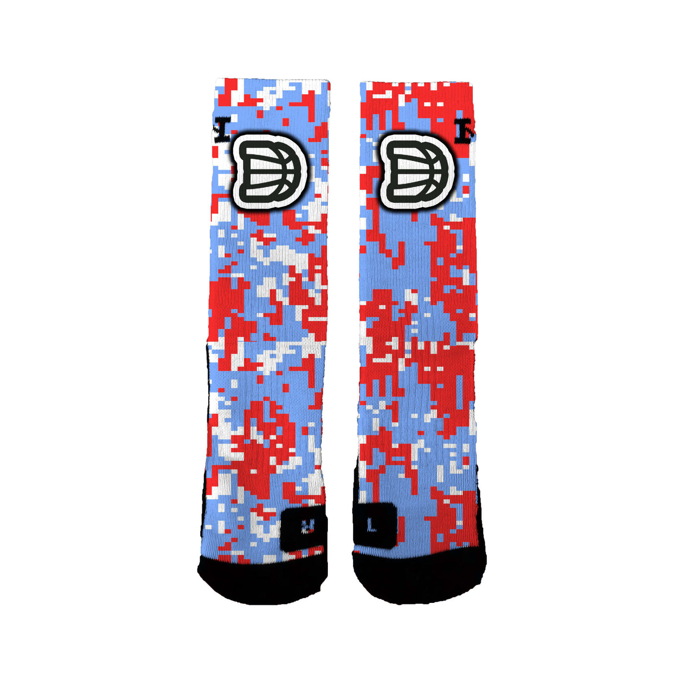 Darting Basketball Academy Youth Foundation (kk) Digital Camo Socks