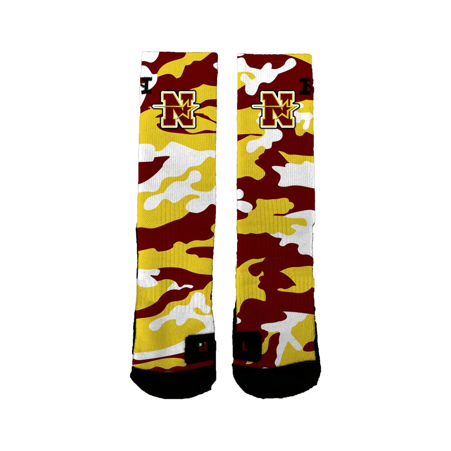 North Middle School Camo Socks