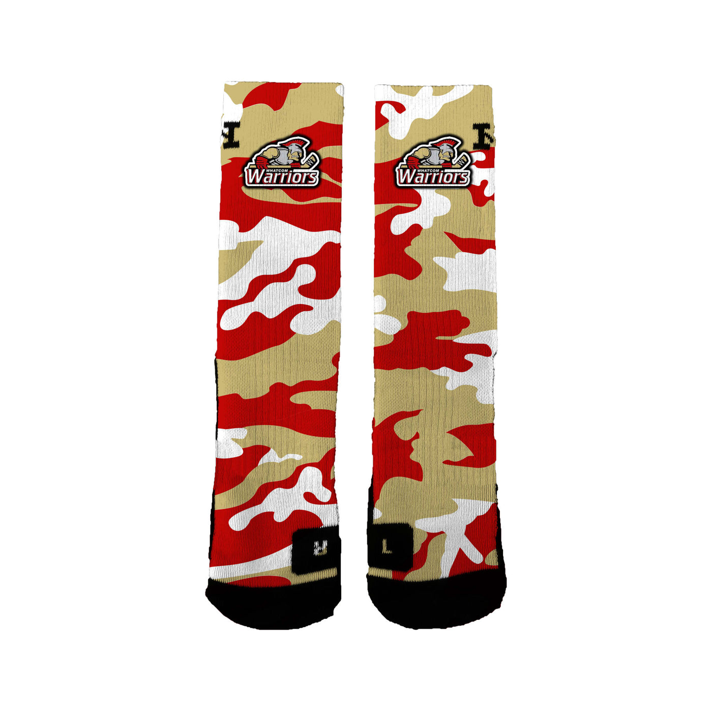 Whatcom Warriors Hockey Camo Socks