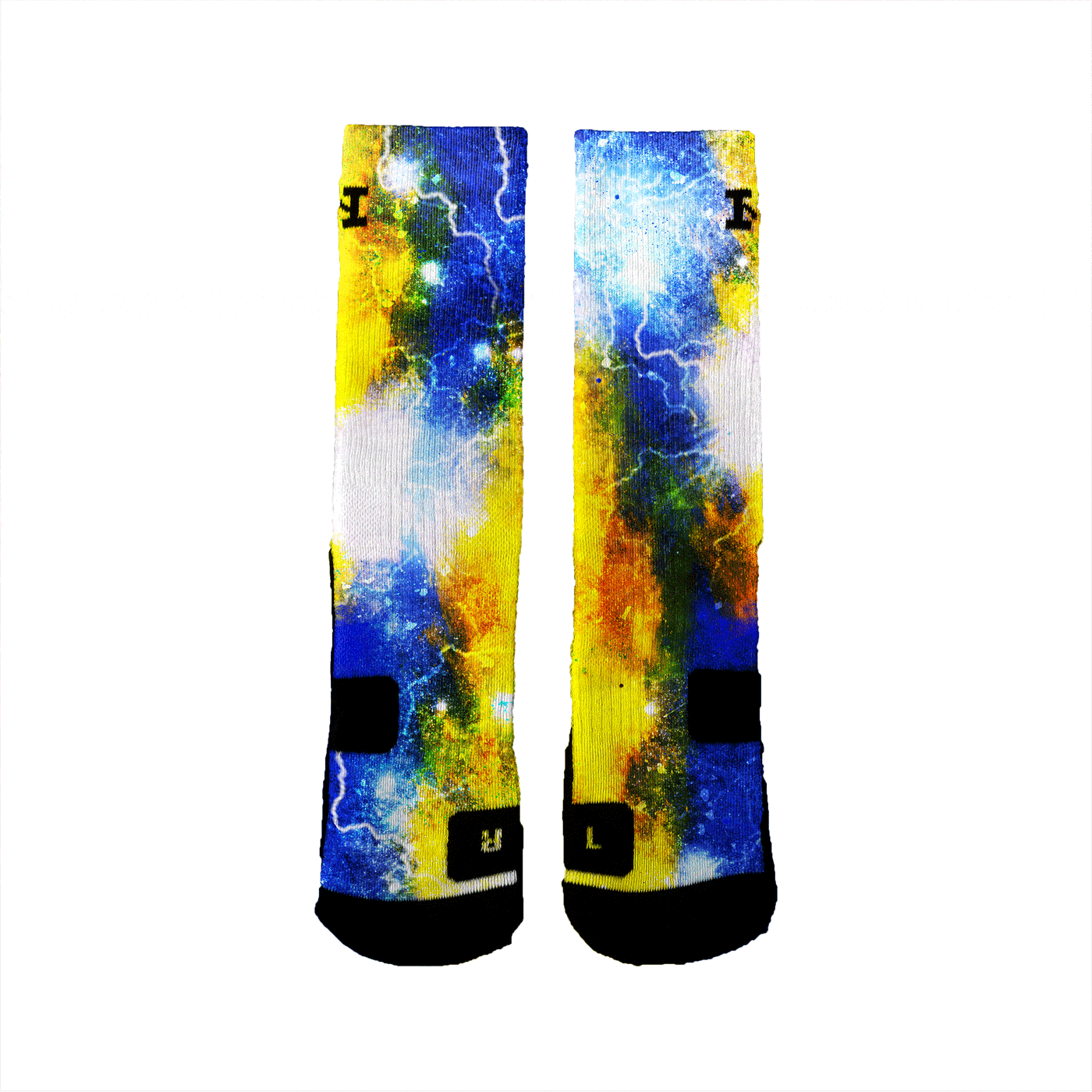 Astro Galaxy Custom Nike Elite Socks HoopSwagg