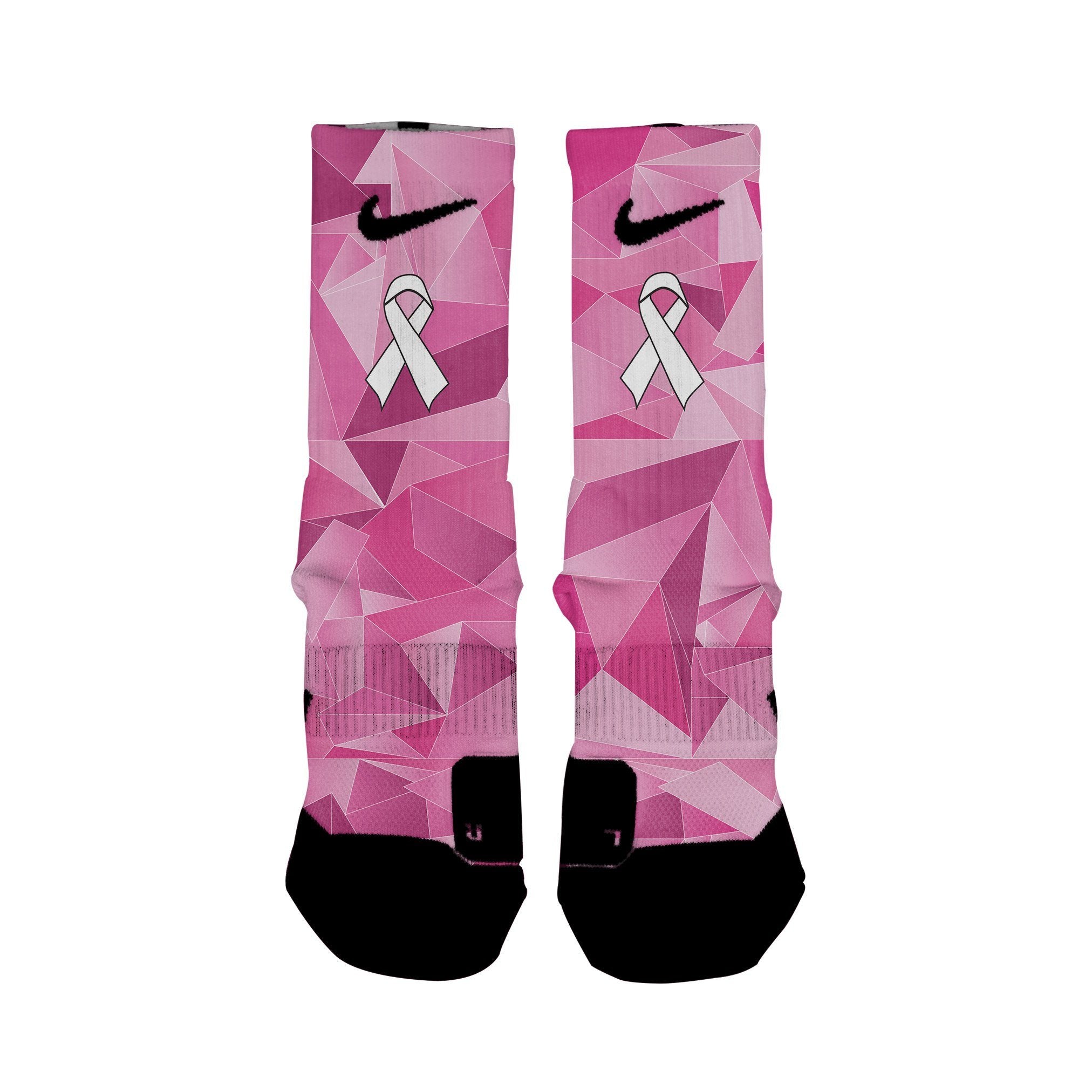 breast cancer nike elite socks