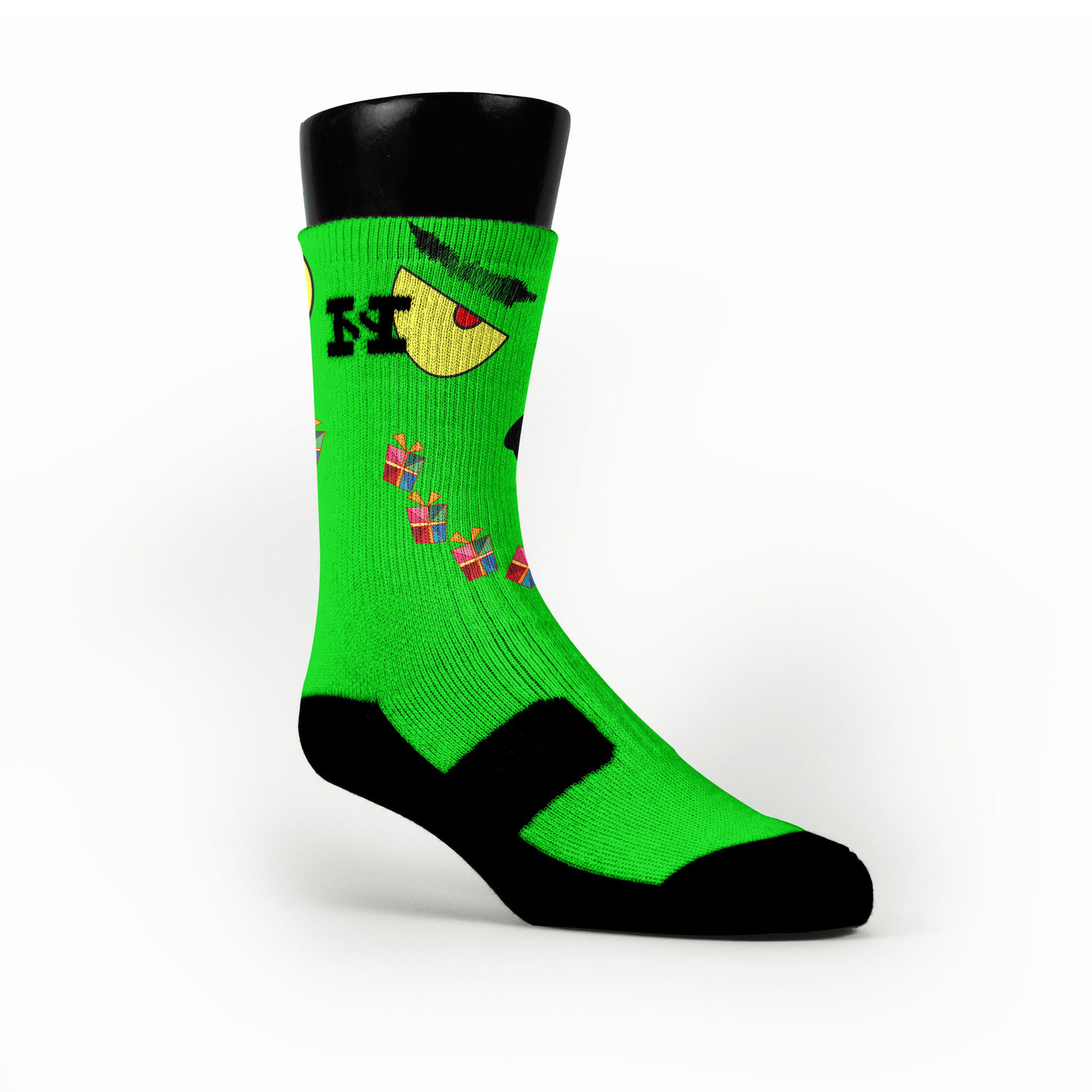 Grinch Custom Nike Elite Socks ยท HoopSwagg