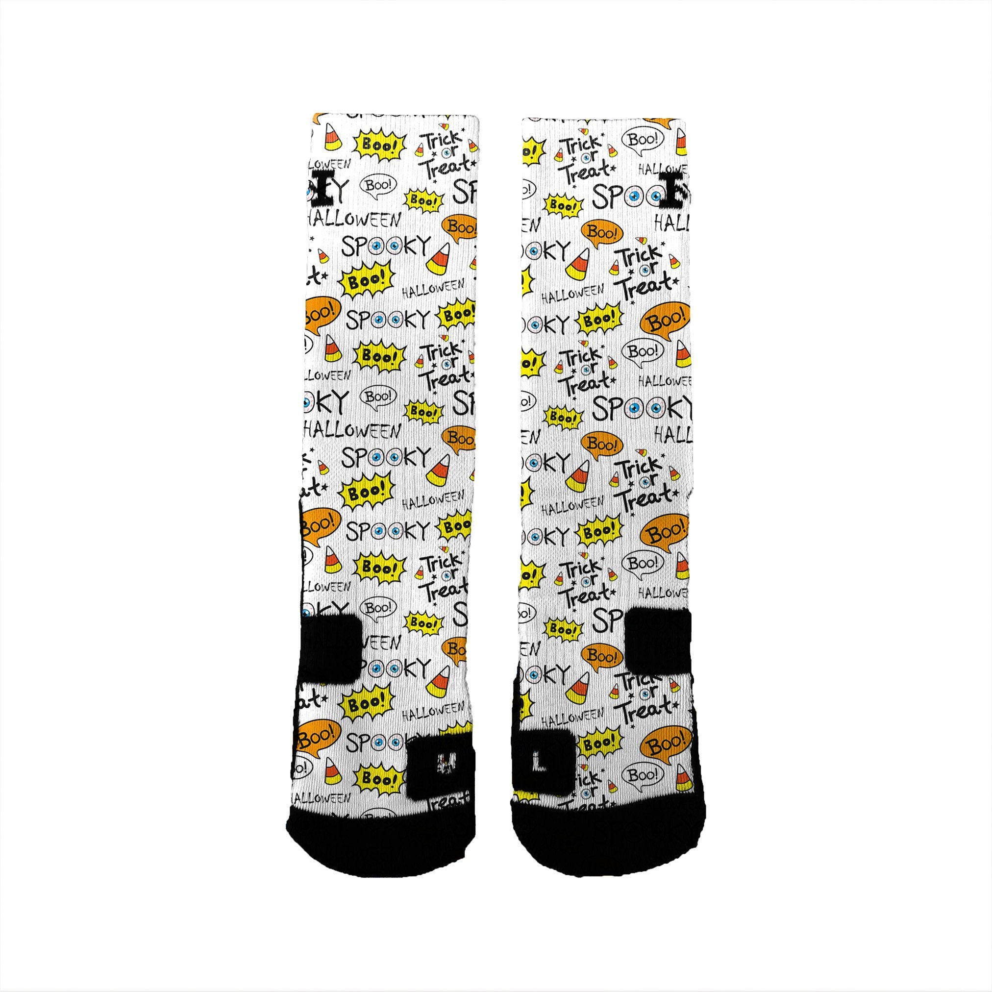 Trick or Treat Custom Nike Elite Socks HoopSwagg